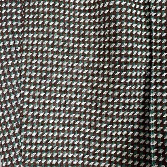 Veronica Beard Size 4 Gani Cropped Jacquard Flared Jersey Knit Pants Green NWOT - Picture 3 of 11